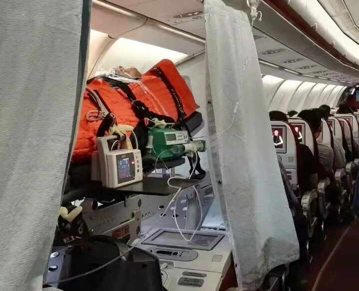 瓜州县跨国医疗包机、航空担架